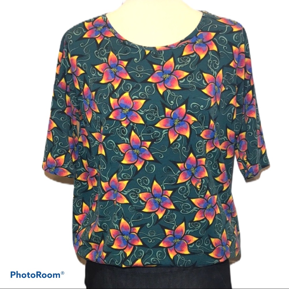 LuLaRoe Irma Floral High Low Tunic Size XS